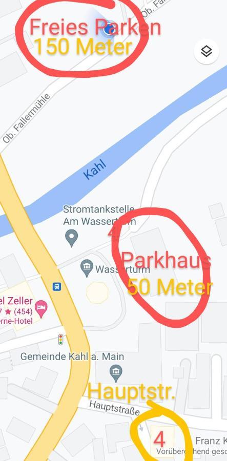 Apartments & Moeblierte Zimmer In Kahl Am Main, Kontaktloser Self Check-In, W-Lan, Schreibtisch, Duschbad, Kuechenzeile, Pkw-Plaetze Extérieur photo